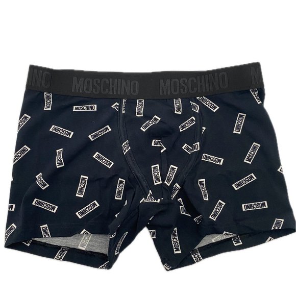 Moschino Allover Logo Tag Boxer Briefs - Picture 2 of 5